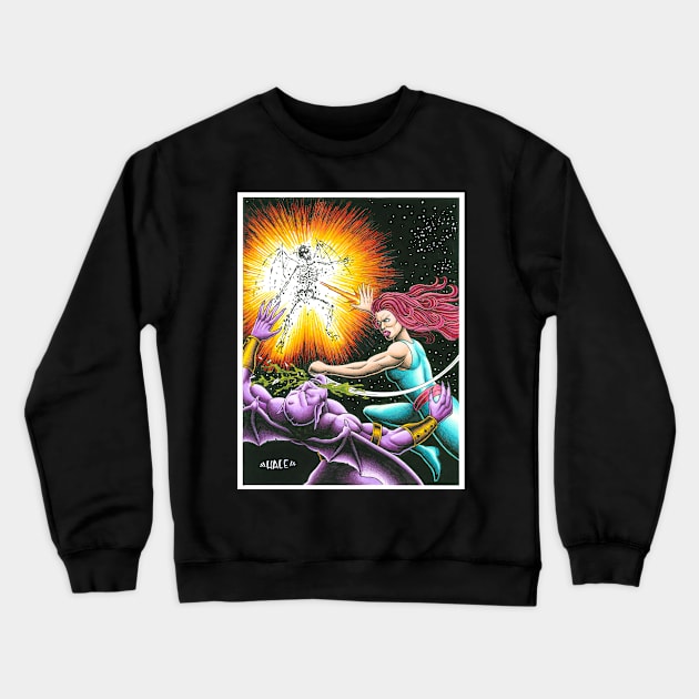 Halestorm in space - color Crewneck Sweatshirt by Stolencheese